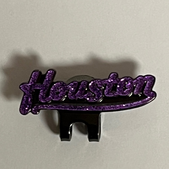 Houston Astros Blip Hat Pin Pins Purple Glitter Hats Bag Baseball Fitted New Era - Picture 1 of 7
